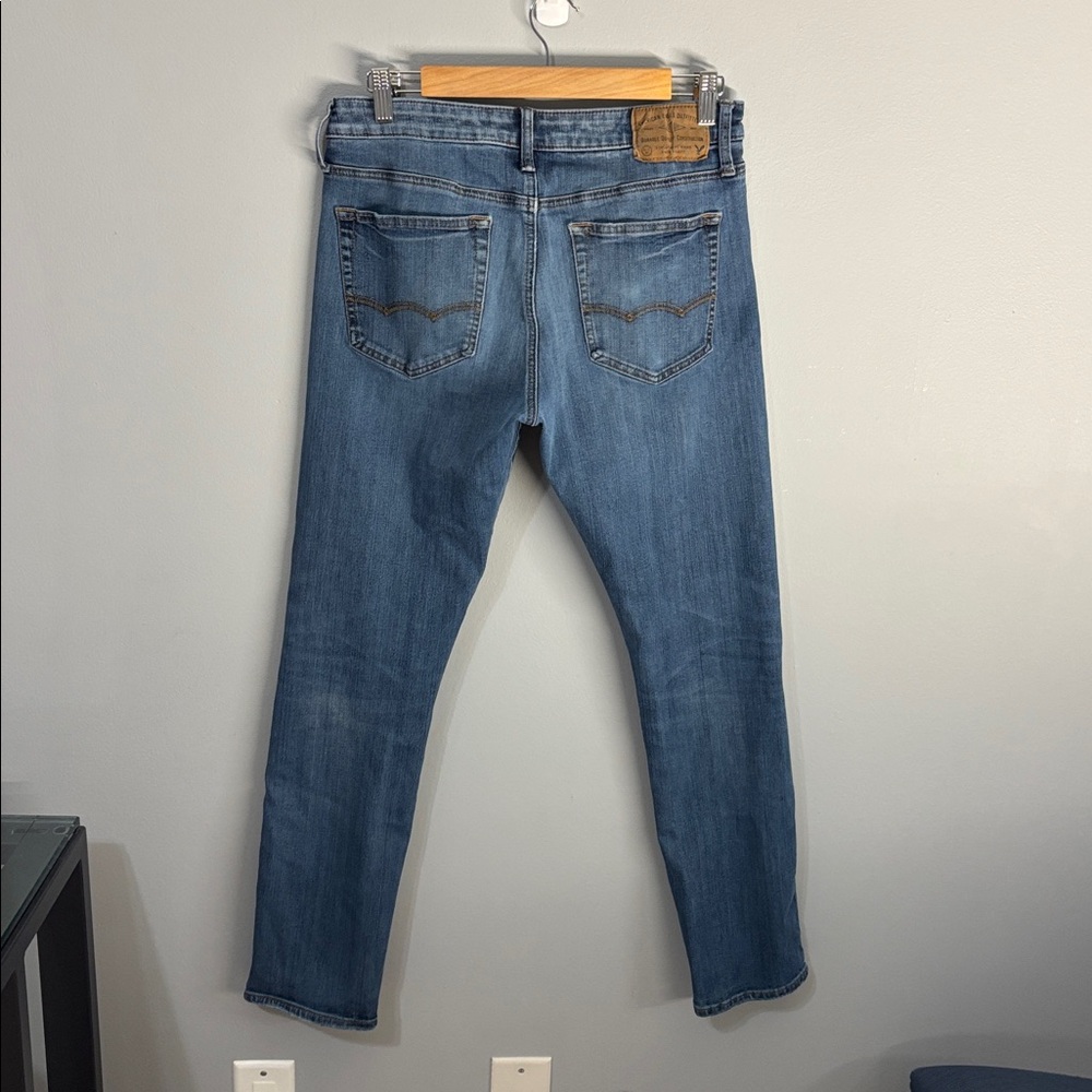 American Eagle jeans Men's Light Blue slim 360° Extreme Flex Jeans - Picture 3 of 12